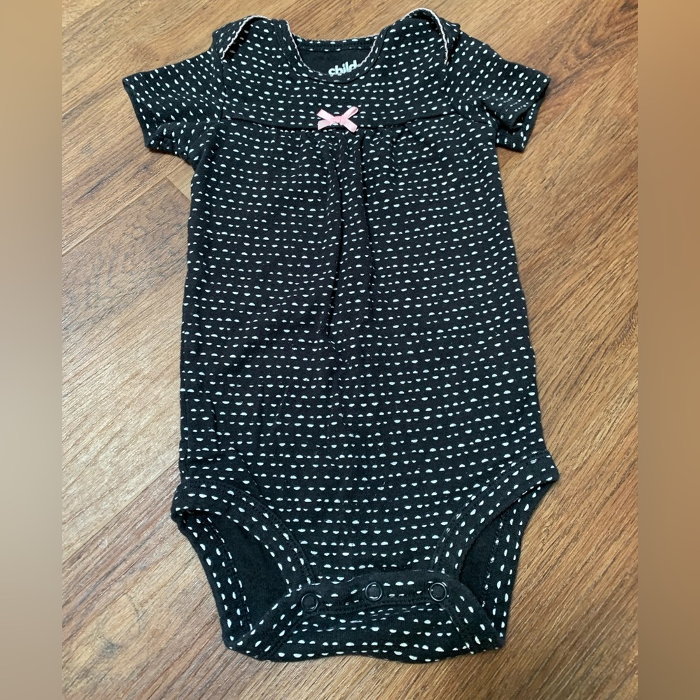 Carter's Black and White Baby Onesie